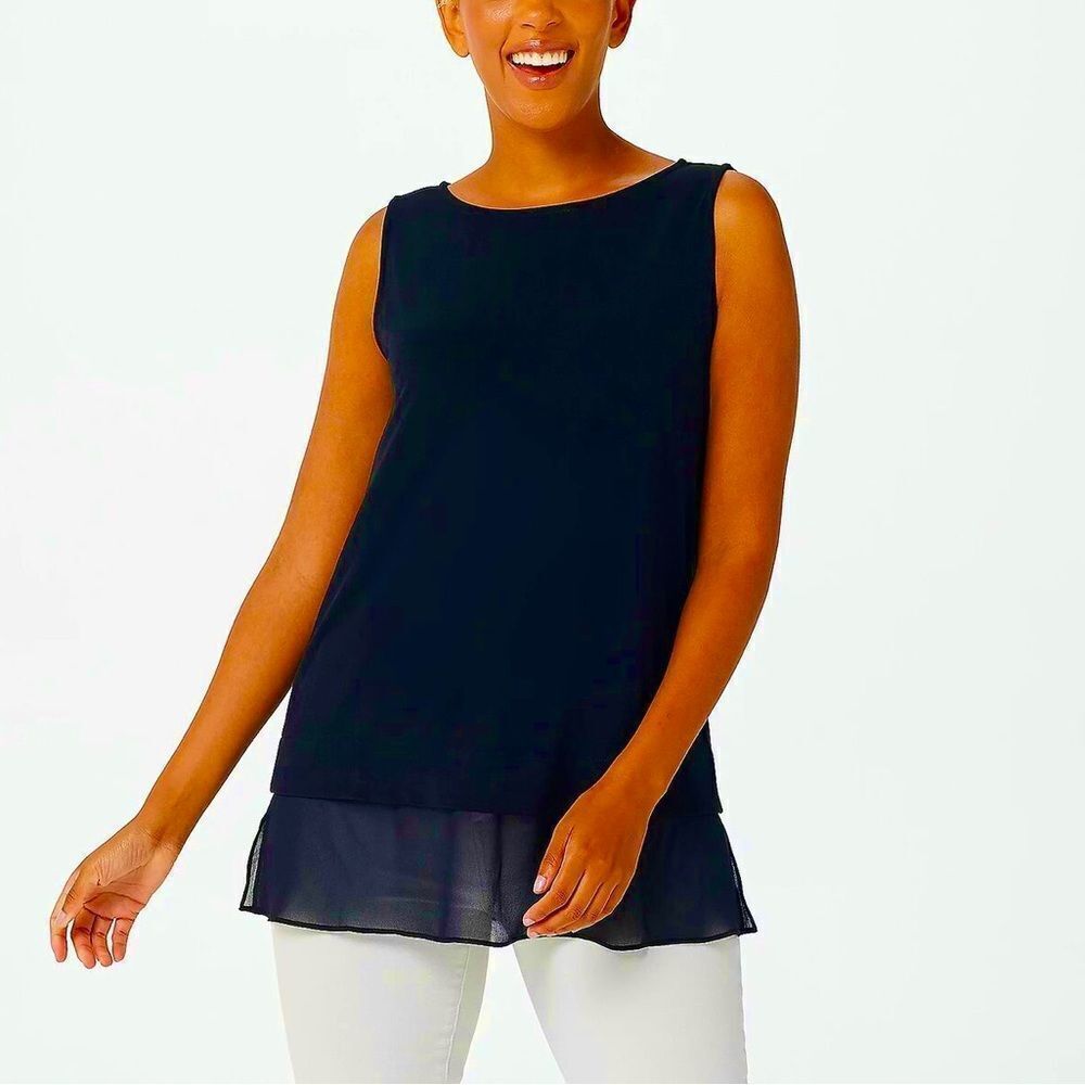 Every Day Susan Graver Petite Liquid Knit Tunic
